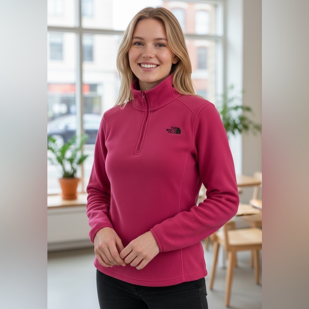The North Face Women's Magenta Quarter-Zip Fleece